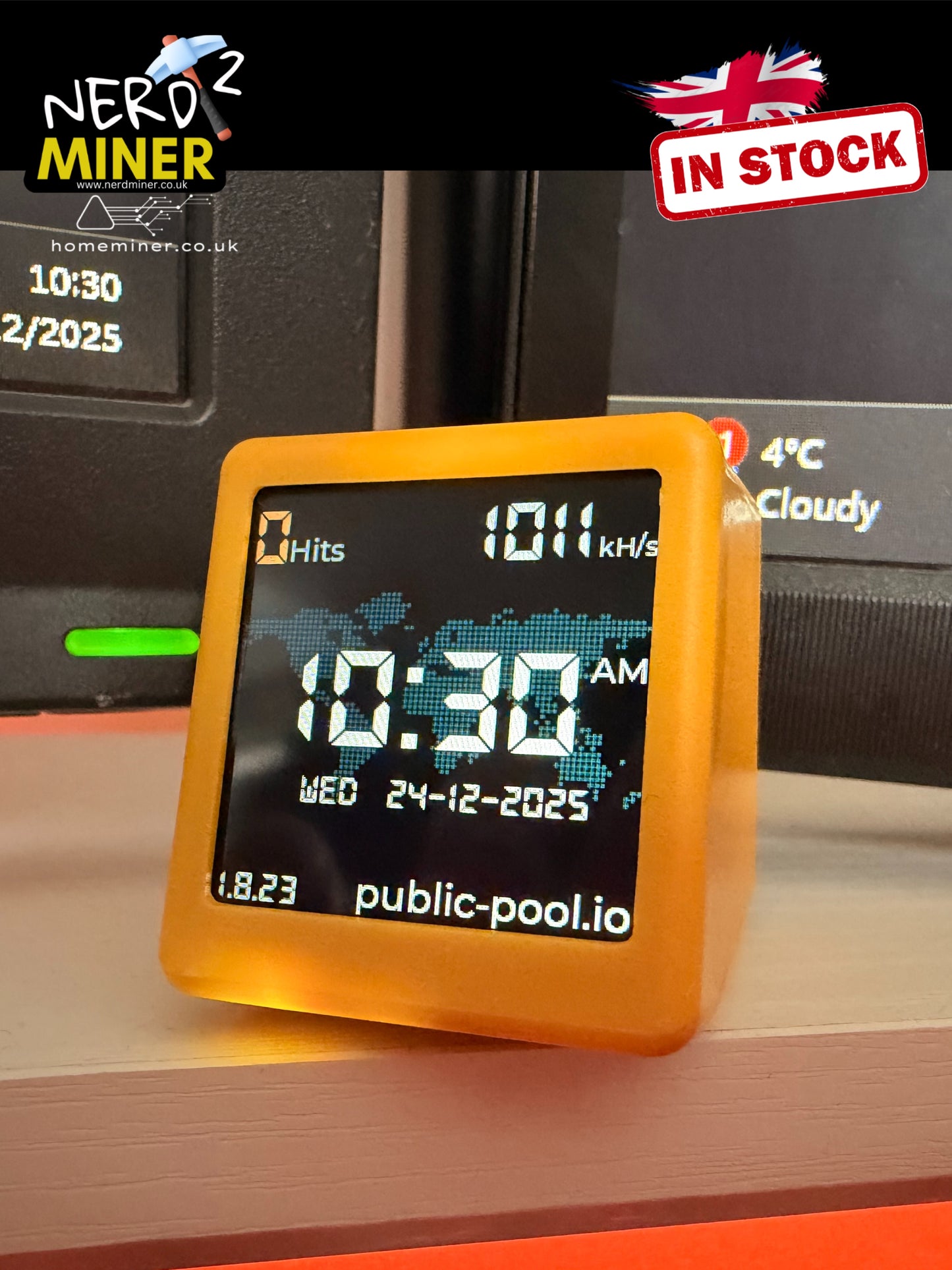 NNMINER Nerdminer NM-TV-154 Bitcoin Solo Miner – BTC MINER – ESP32 Crypto Mining